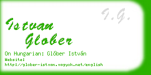 istvan glober business card